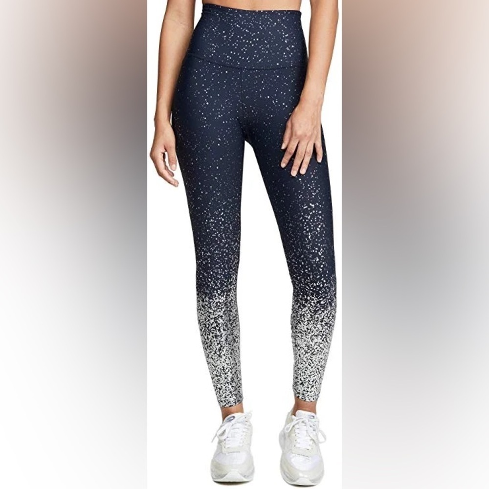 Beyond Yoga Navy and White Speckled Leggings (525)
